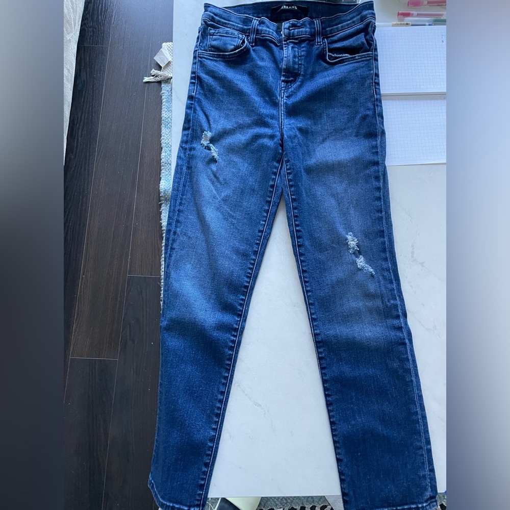 J Brand ribbed ankle Jeans
